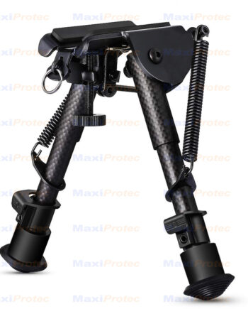 Bipied carbone fixation grenadière avec adaptateur rail picatinny