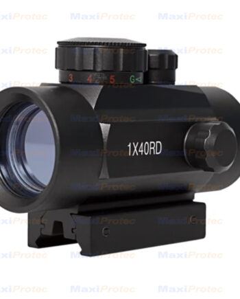 Point rouge "Red Dot" lumineux 10cm noir - transformable rail 11 et 22mm